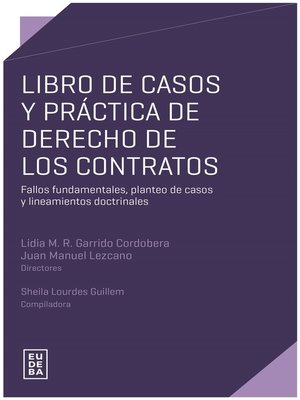 cover image of Libro de casos y práctica de derecho de los contratos